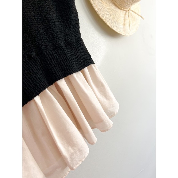 Anthropologie | En Saison Mixed Media Top | Sz S - Picture 5 of 9